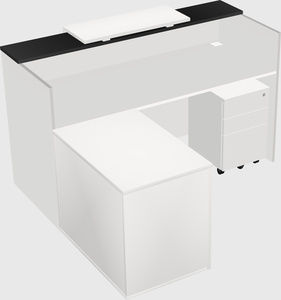 L-shaped modular reception