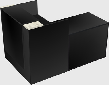 L-shaped modular reception