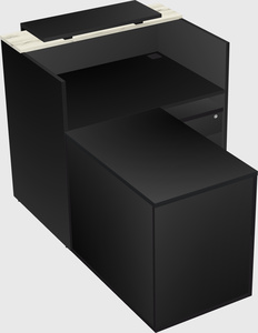 L-shaped modular reception