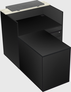 L-shaped modular reception