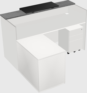 L-shaped modular reception