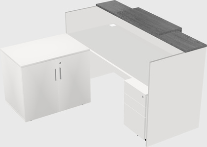 L-shaped modular reception