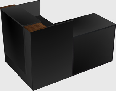 L-shaped modular reception
