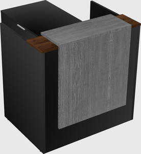 L-shaped modular reception