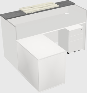 L-shaped modular reception