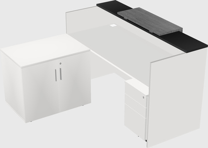 L-shaped modular reception