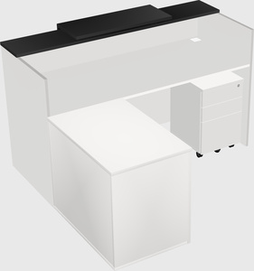 L-shaped modular reception