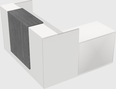 L-shaped modular reception