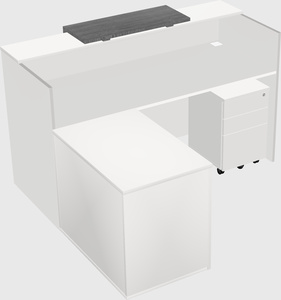 L-shaped modular reception