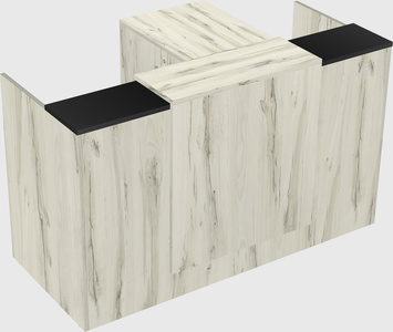 L-shaped modular reception