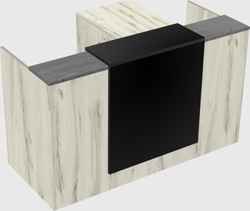 L-shaped modular reception