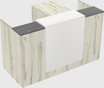L-shaped modular reception