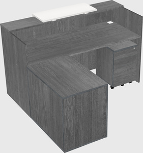 L-shaped modular reception