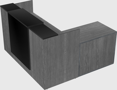 L-shaped modular reception