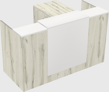 L-shaped modular reception