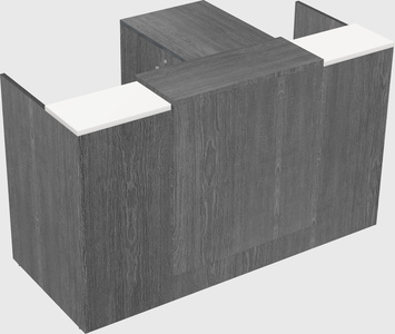 L-shaped modular reception