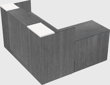 L-shaped modular reception
