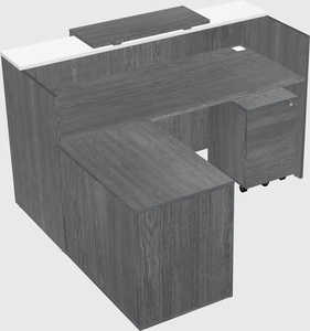 L-shaped modular reception