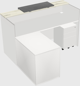 L-shaped modular reception