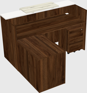 L-shaped modular reception