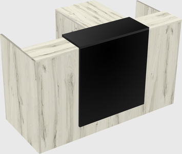 L-shaped modular reception
