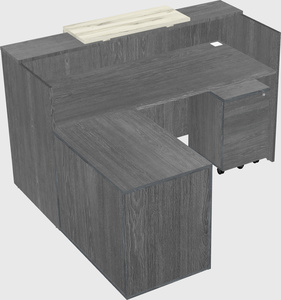 L-shaped modular reception