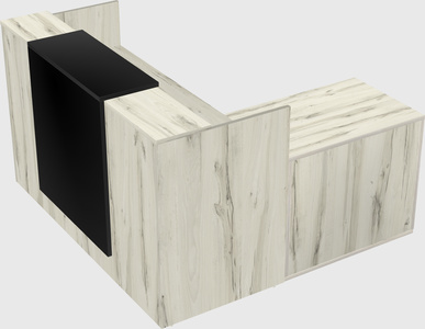 L-shaped modular reception