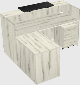 L-shaped modular reception