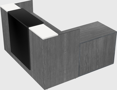 L-shaped modular reception