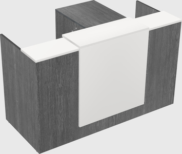 L-shaped modular reception