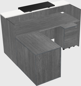 L-shaped modular reception