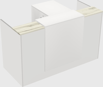 L-shaped modular reception