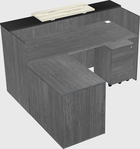 L-shaped modular reception