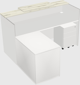 L-shaped modular reception