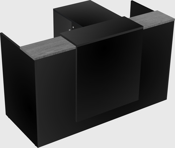 L-shaped modular reception