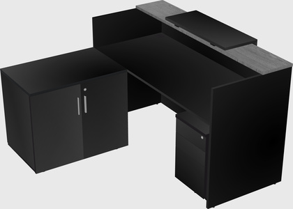 L-shaped modular reception