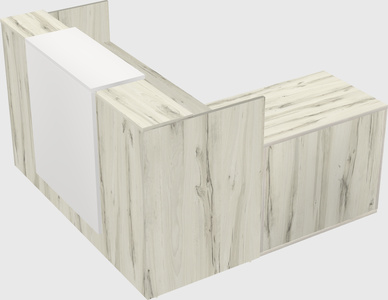 L-shaped modular reception