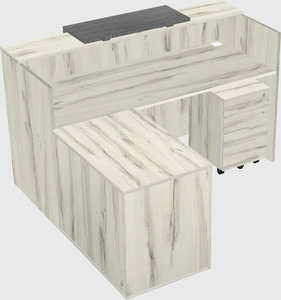 L-shaped modular reception
