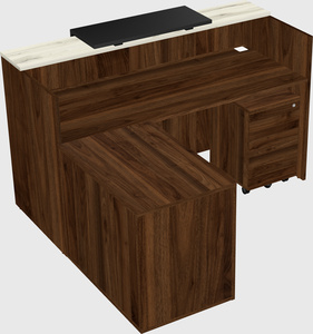 L-shaped modular reception