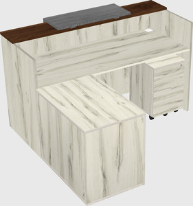 L-shaped modular reception