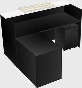 L-shaped modular reception