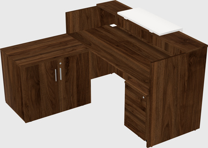 L-shaped modular reception
