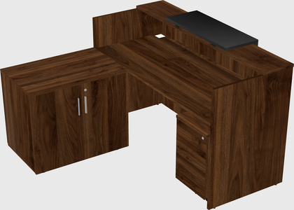L-shaped modular reception