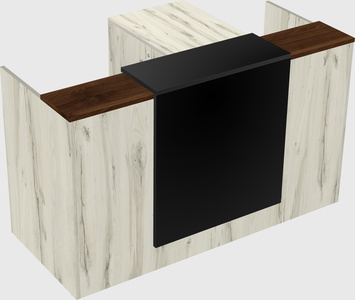 L-shaped modular reception