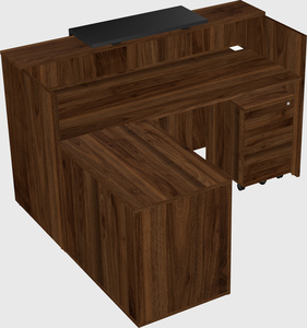 L-shaped modular reception