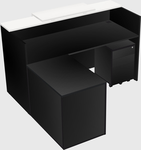 L-shaped modular reception