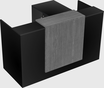 L-shaped modular reception