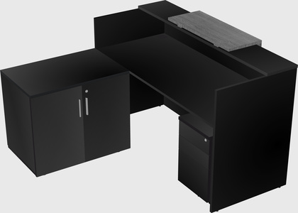 L-shaped modular reception