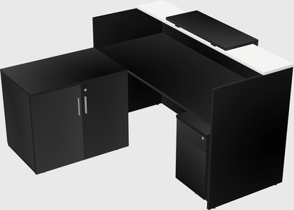 L-shaped modular reception