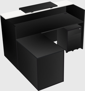 L-shaped modular reception